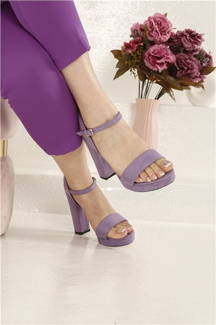 Sandálias Femininas de Salto Alto - Roxas #327505