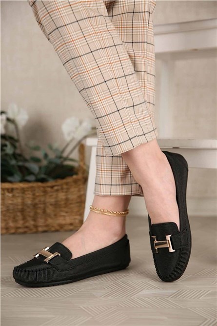 Sapatos Casuais Femininos - Preto 302724