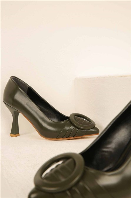 Sapatos Elegantes Femininos - Cáqui #321738