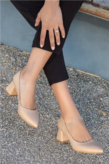 Sapatos de Salto Feminino - Bege #361488