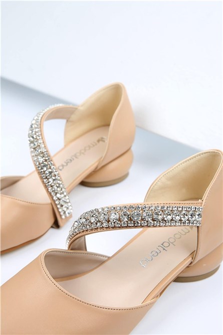 Sapatos casuais femininos - bege #328589