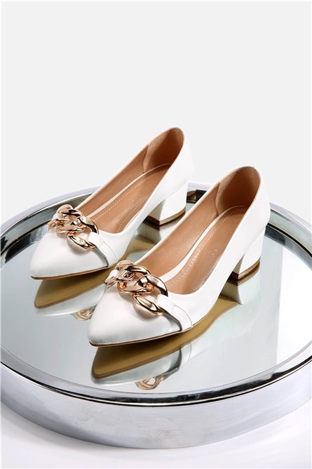 Sapatos casuais femininos - Branco #329784