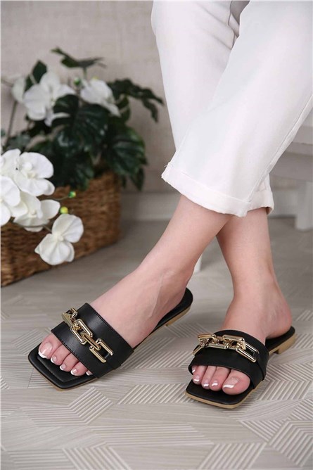 Chinelos Femininos - Pretos #309090