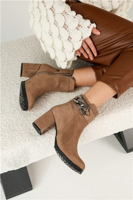 Stivali scamosciati da donna - Visone #320267