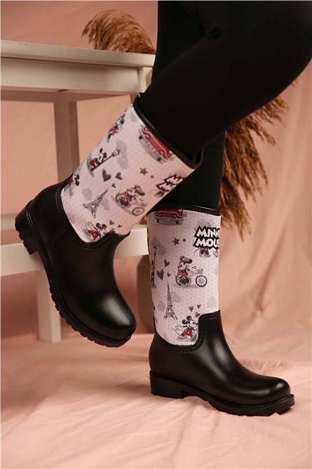 Botas infantis de borracha - Pretas 298085