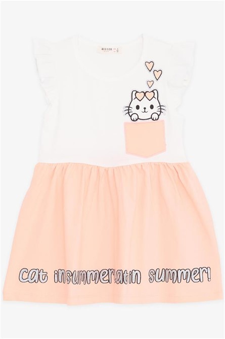 Children's dress for a girl - Ecru #381374 Children's dress for a girl - Ecru #381374