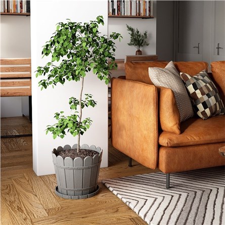 Lider Vaso rotondo 20 cm - Grigio #343968