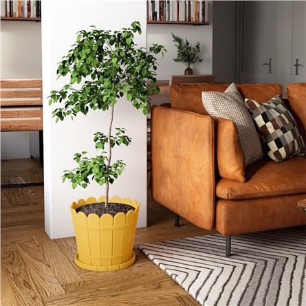 Lider Vaso rotondo 30 cm - Giallo #341273