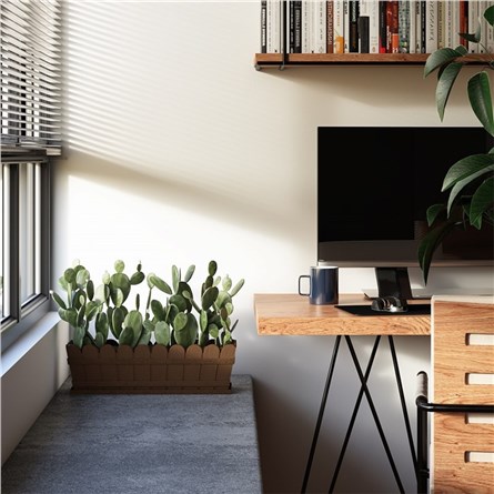 Lider Rectangular pot 33 cm - Brown #340000