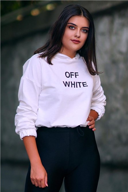 Madmext  Moletom feminino - Branco #289707