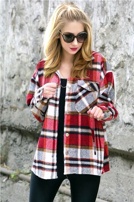 Mad Girls Camisa feminina  - vermelha, branca #290157