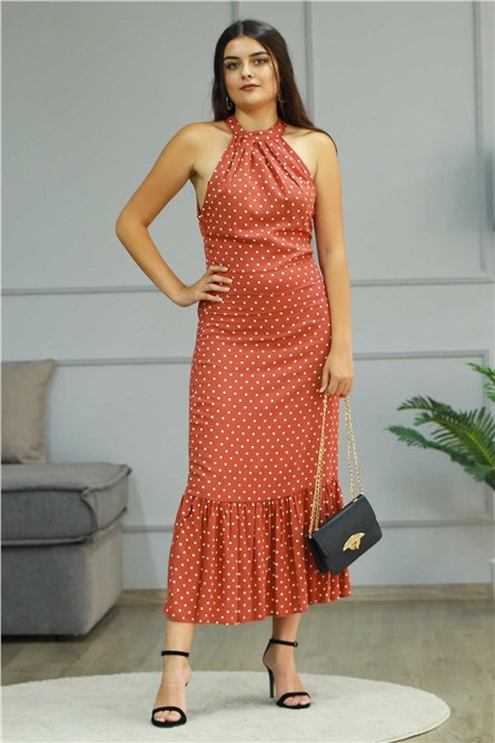 Madmext Vestido feminino – rosa salmão #289285