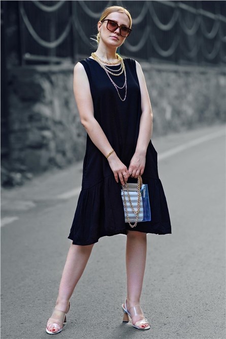 Vestido Feminino MG445 - Azul Escuro 288584