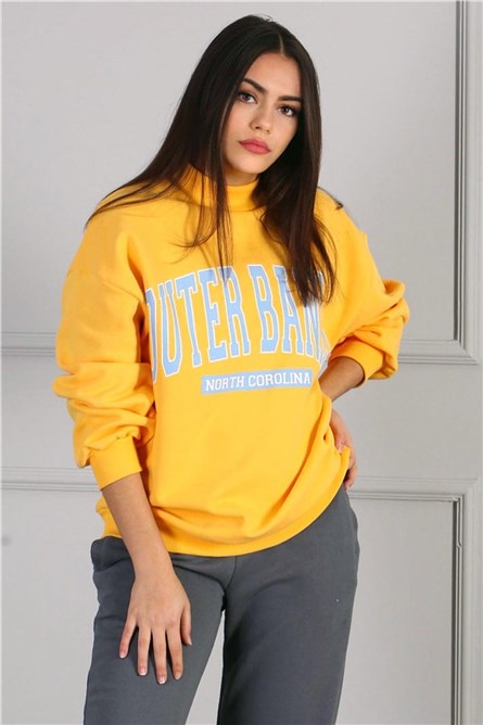 Madmext Moletom feminino  - Amarelo #290674