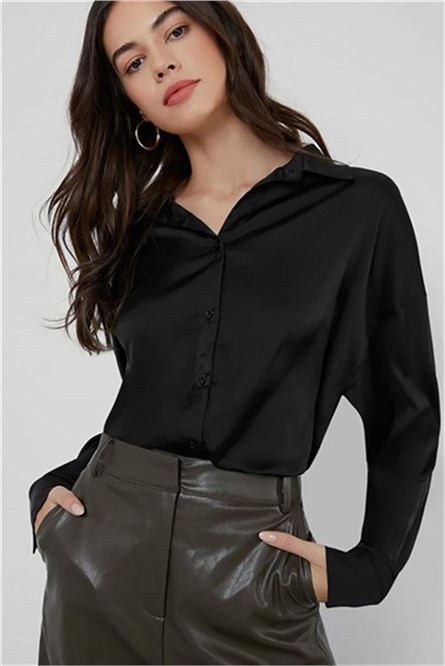 Camisa Feminina MG1099 - Preta #305941