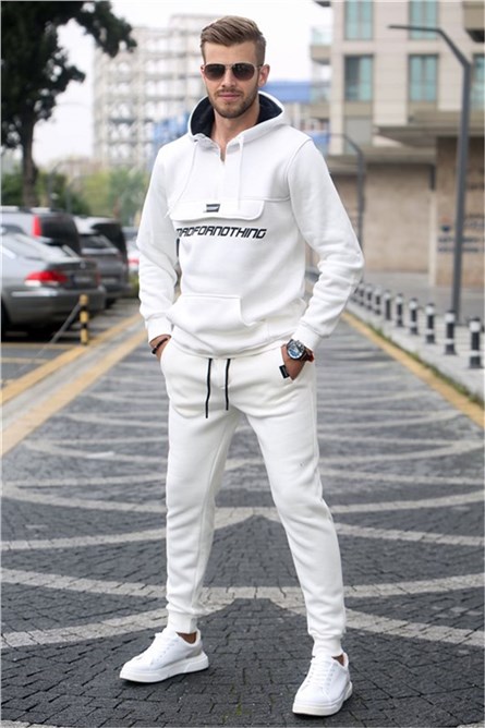 Conjunto Esportivo Masculino 5643 - Branco #321141