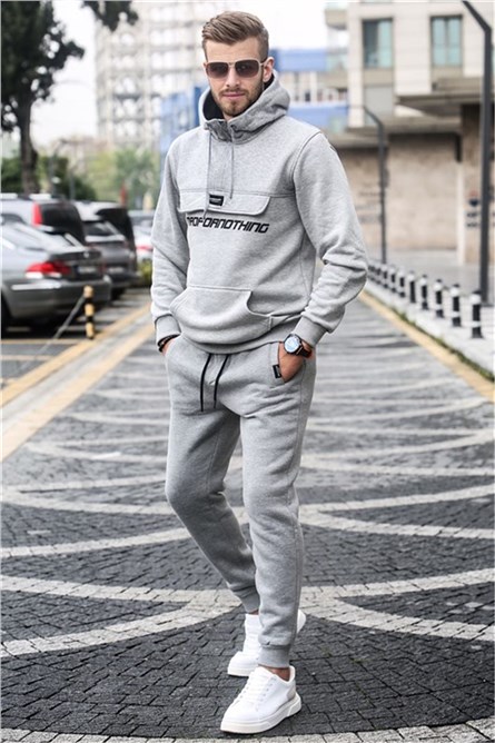 Conjunto Esportivo Masculino 5643 - Cinza #321140