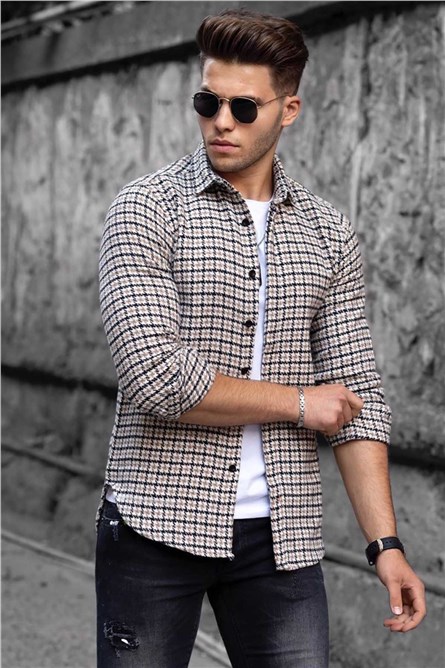 Camisa masculina 4685 - Bege 289685