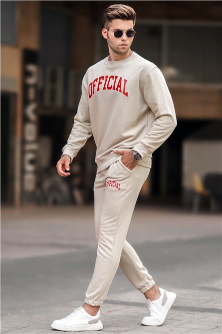 Conjunto Esportivo Masculino - 5294 - Bege #310582