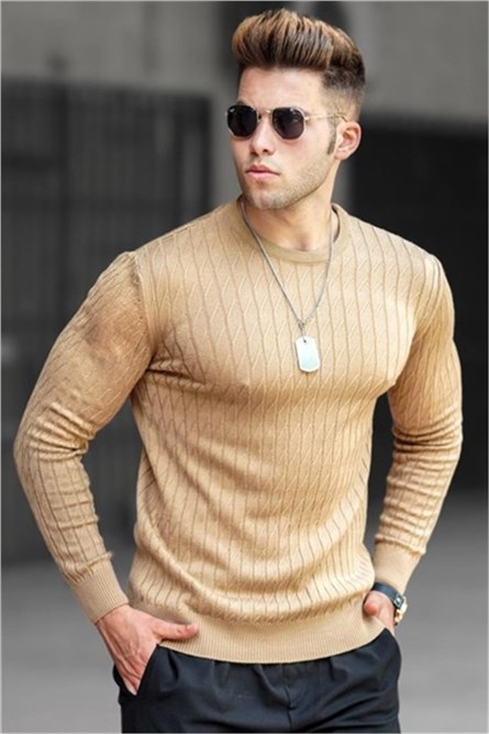 Camiseta masculina - bege 308538