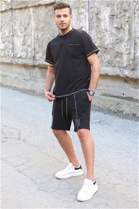 Conjunto esportivo masculino - Preto 303621