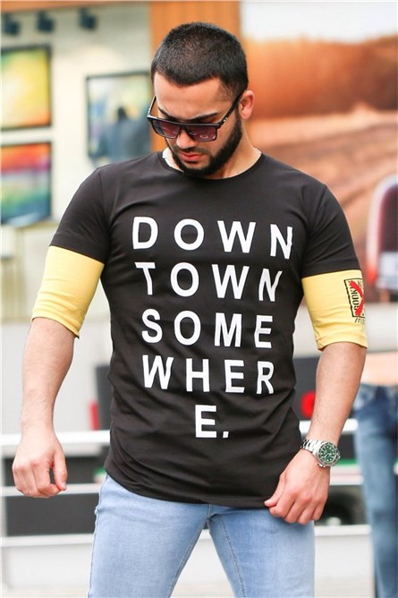 Madmext Camiseta masculina  - preta #286000