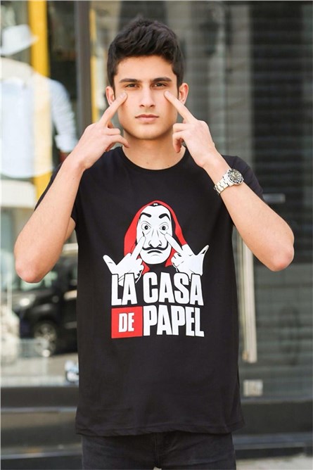 Camiseta Masculina 4017 - Preta 285906