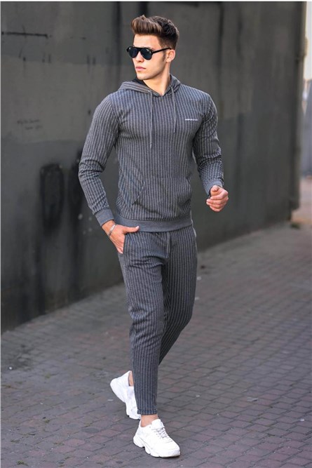 Roupa esportiva masculina 48224692-3 - Cinza 289152