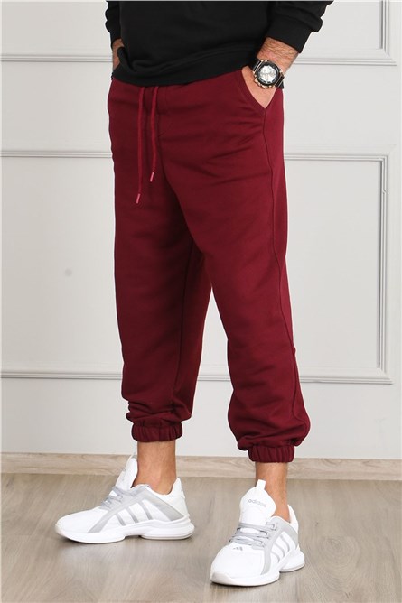 Madmext Jogger masculino  - Vermelho Claret #290634