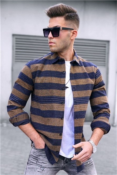 Camisa Masculina - 5517 - Camelo #312093