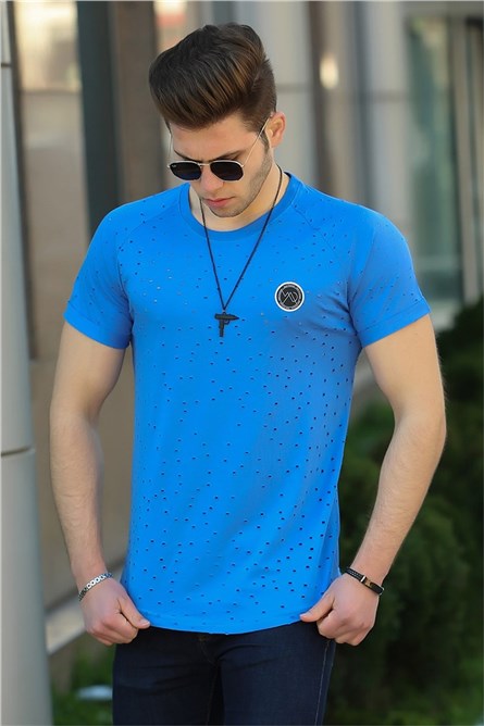 Camiseta Masculina T4002 - Azul 285620