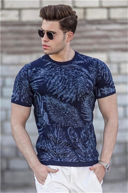 T-Shirt da uomo 5113 - Blu scuro 304001