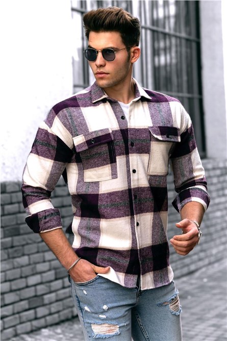 Madmext Men's Shirt - Purple #290255