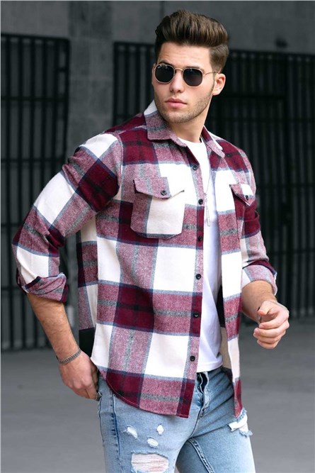Camisa masculina 4921 - Bordeaux 290387
