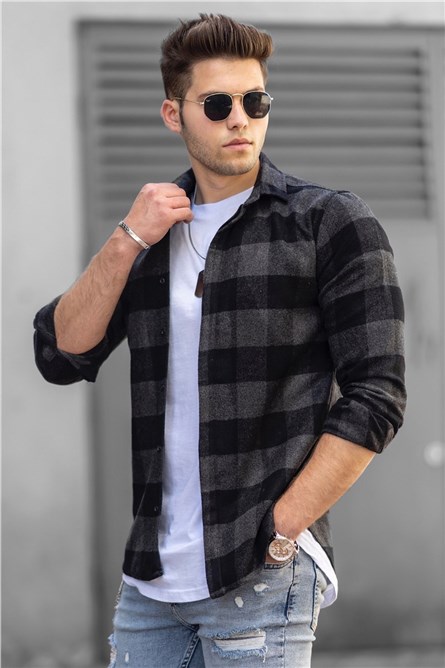 Camisa masculina 4664 - Cinza 288645