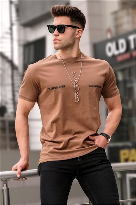 Camiseta Masculina 5395 - Marrom #326826