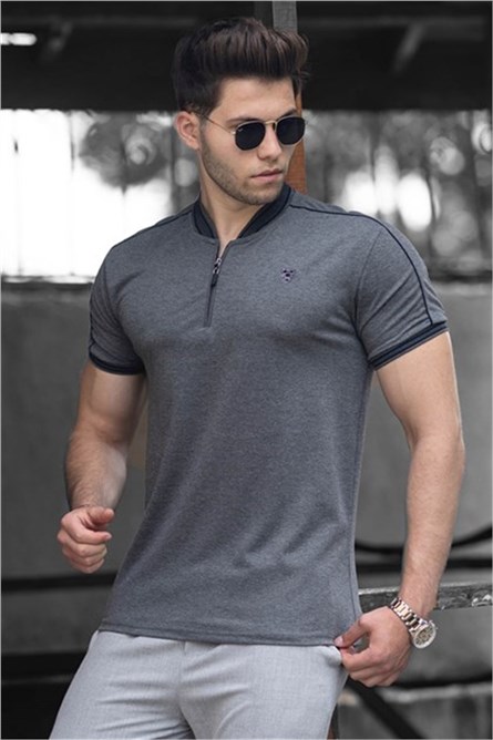 Camiseta Masculina 9281 - Cinza 300239