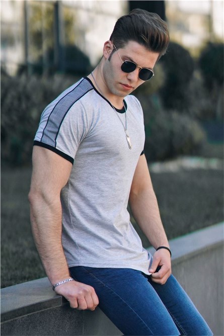 Camiseta Masculina 4101 - Cinza 287003