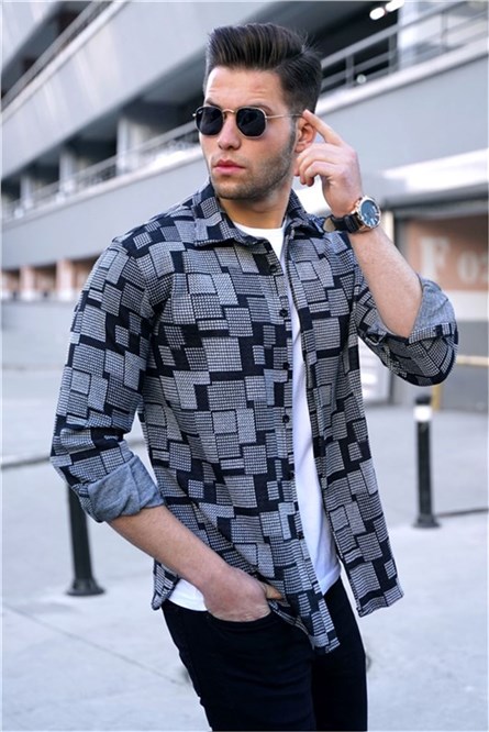 Camisa Masculina 5523 - Cinza #321587