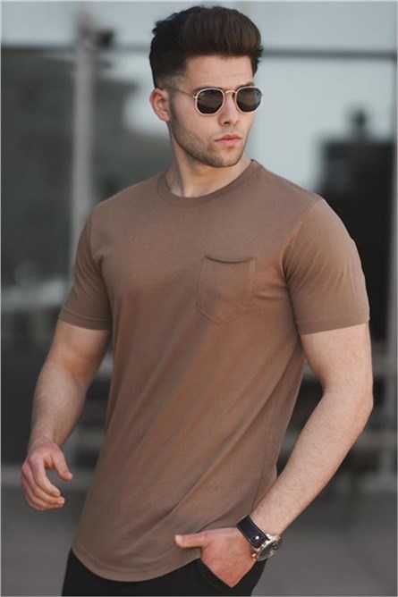 Camiseta Masculina - Marrom 303118