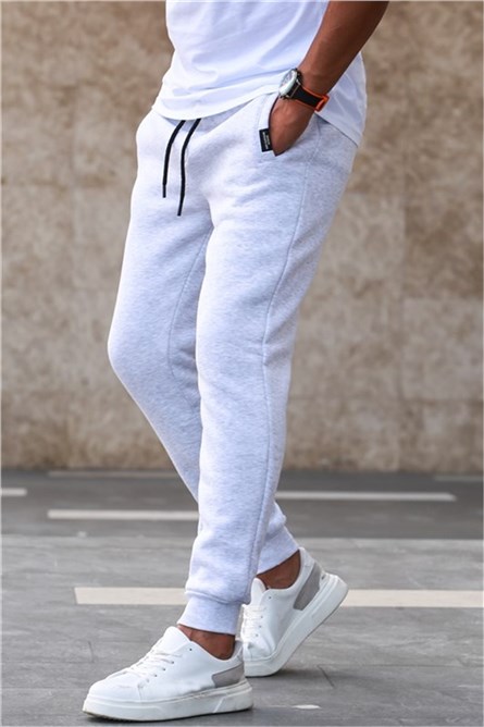 Calça Esportiva Masculina - 4210 Melange Branca #311430