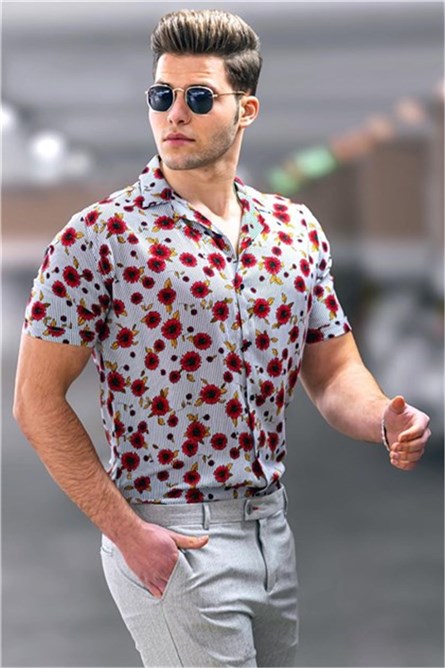 Camisa masculina 4928 - Vermelha 291002