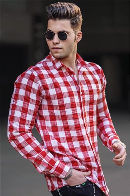 Camisa masculina 4941 - Vermelha 292910