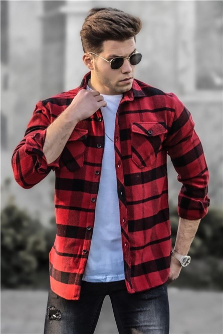 Camisa masculina 4950 - Vermelha 290579