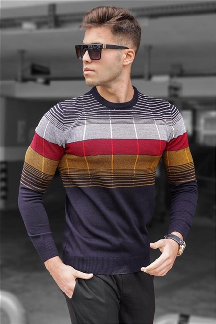 Suéter Masculino 5608 - Azul Marinho #319706