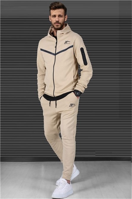 Conjunto Esportivo Masculino 5673 - Bege #328782