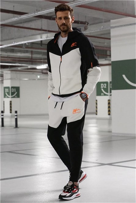 Conjunto Esportivo Masculino 5697 - Preto-Branco #327846