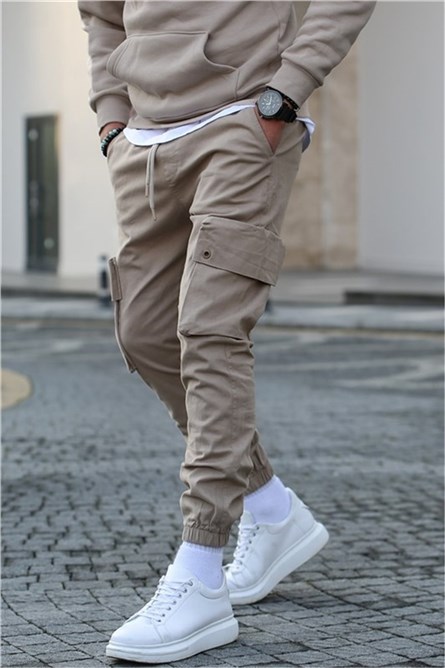 Calça de moletom masculina 5467 - vison #329684