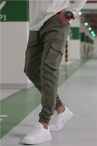 Calça esportiva masculina 5447 - Cáqui #327345
