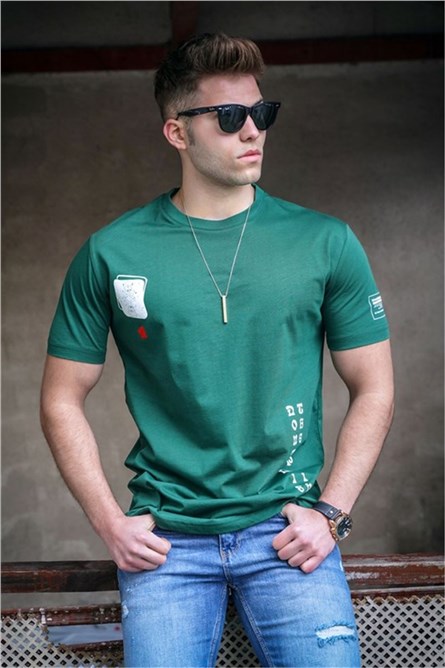 Camiseta Masculina 5379 - Verde #324588